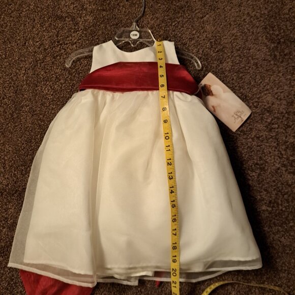NWT US Angels Toddler Sleeveless Satin Flower Girl,Communion Dress With Sash - Picture 2 of 11